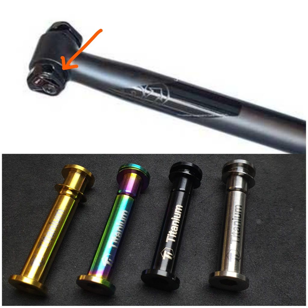 Titanium Shimano PRO Vibe Di2 Side Clamp Bolt | Pro Saddle Sideclamp Seatpost Clamp Screw Kit | Maintenance Screw Nut