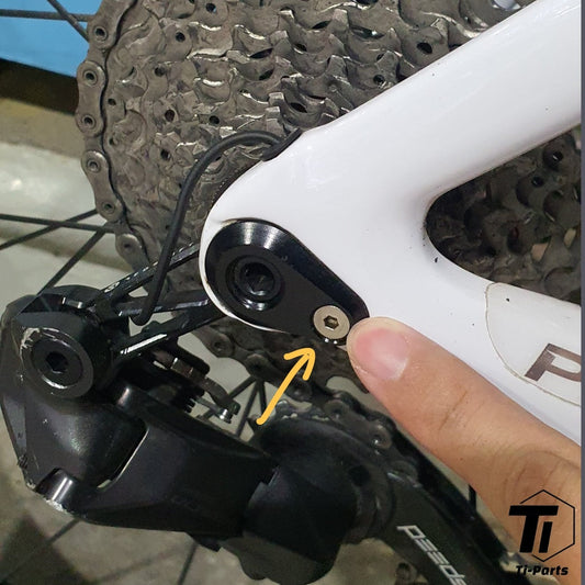 สกรูไทเทเนียมสำหรับ Pinarello Dogma F Rear Derailleur Hanger | แผ่นดิสก์ Dogma X Prince TICR FX | เคล็ดลับการบำรุงรักษาโบลท์น๊อต
