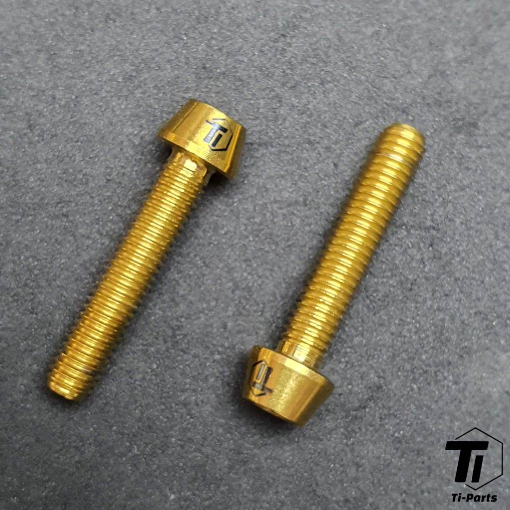Abrazadera de palanca de freno Sram MTB de titanio | Para Ultimate Level T Code R RSC Guide RS G2 Code Tiparts | Tornillo, tuerca, mantenimiento