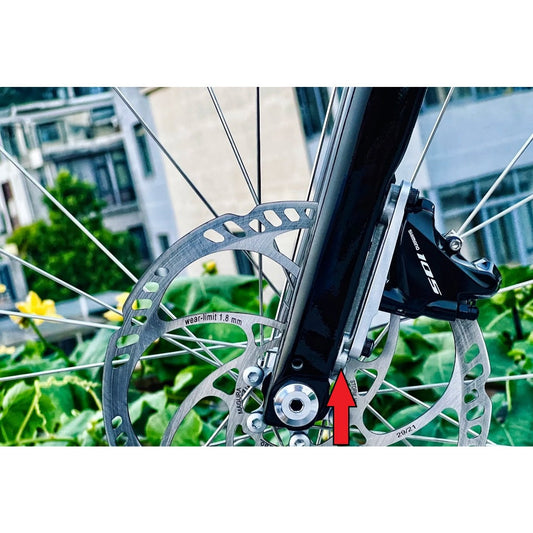 160mm to 180mm Disc Rotor Flat Mount Adapter | converter 160mm 180mm increase braking power Gravel Tour Bike