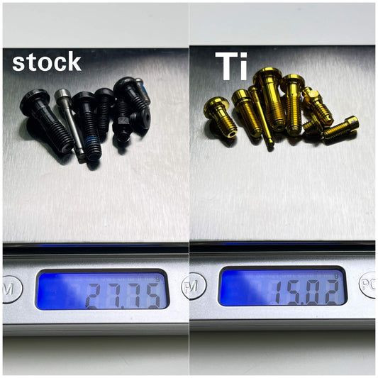 Zestaw do modernizacji śrub Titanium Shimano M820 M640 Saint Zee | Śruba zacisku hamulcowego M8020 MTB