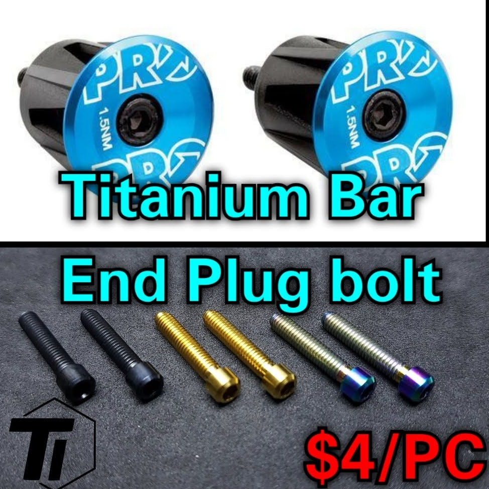 Titanium Bar End plug bult för Shimano Pro/Lifeline/ Cinelli / BBB Bar End cap Road Bike MTB Styre Plug