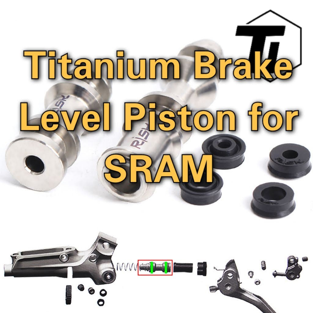 Titanium stempel til Sram Bremsegreb Guide Ultimate Code RSC DB5, Level, Level T, Level TL, Level TLM, Level R RE RS