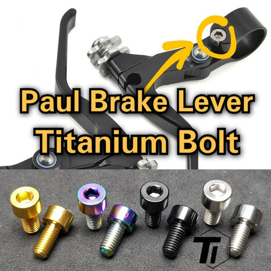Bullone in titanio per morsetto leva freno Paul | T-Line Canti Love Paul Component Engineering Brompton Pikes Birdy Screw