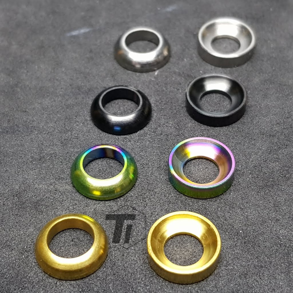 Titanium Concave Bolle Ring Schijfrem M9120 M8120 M8100 M8000 M7100 m6000 m6100 M420 MT200 xt xtr Saint zee Sram