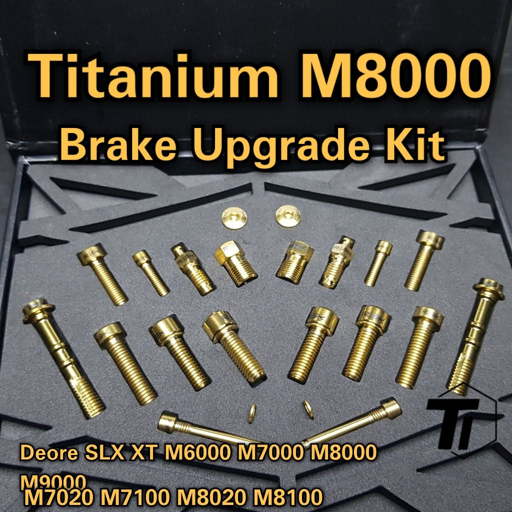 Titanium Deore SLX XT XTR bromsokbult Uppgraderingssats M7000 M8000 M9000 M7100 M8100 M9100 Giant Trek Specialized