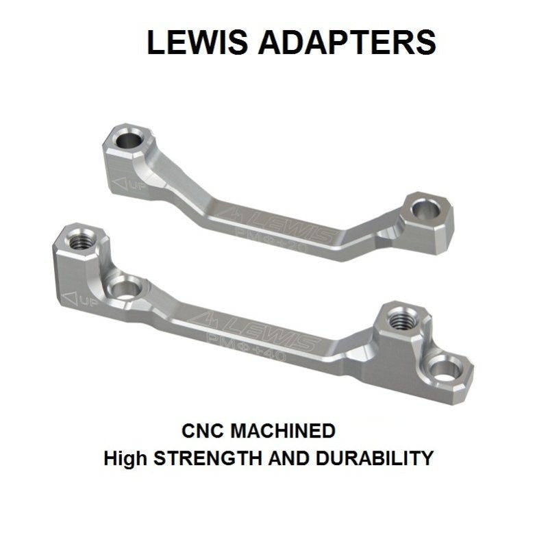Lewis MTB 碟式煞車轉接器 |適用於 MTB eMTB 電動自行車的 160mm 至 180mm 至 203mm 至 220mm CNC 設計
