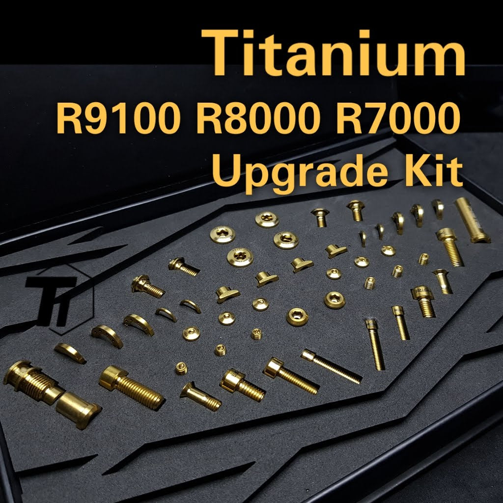 Shimano R8000 풀 업그레이드 키트용 티타늄 볼트 Complete R7000 R7100 R8100 R9100 경량 업그레이드 Everesting