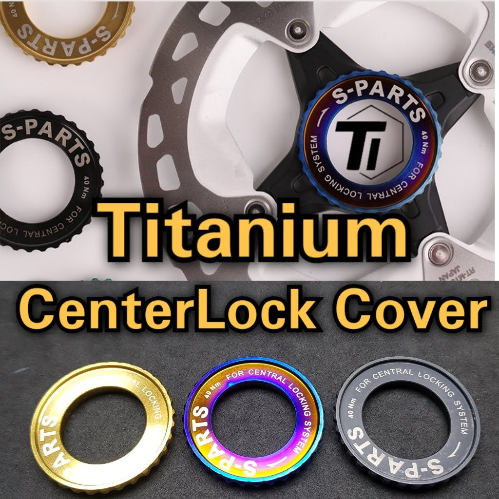 Titanium Rotor CenterLock Cover Shimano | Mittlås M9100 M8100 R9250 R9270 R9150 R9170 R8170 MT800 MT900 RT800 RT900