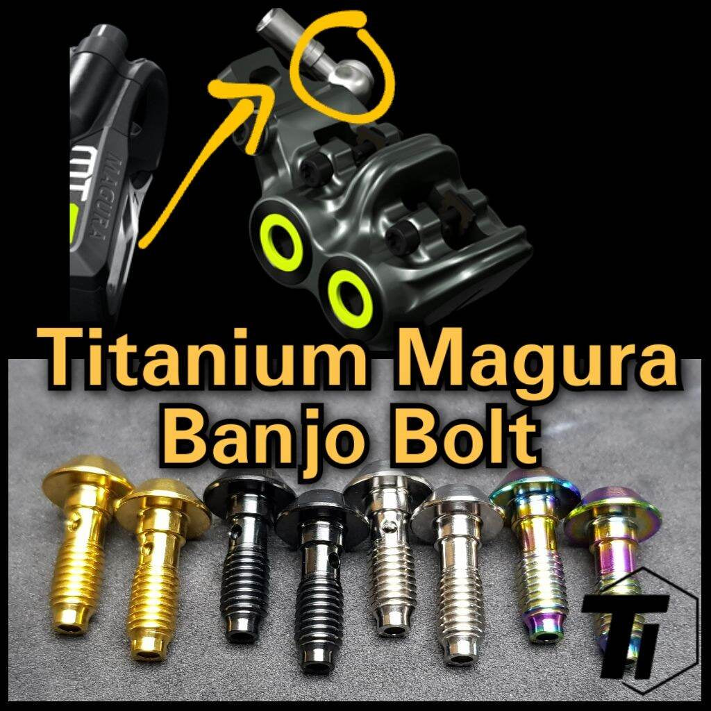 Perno Banjo Magura de titanio para freno de disco MT2 MT5 MT5e MT7 MT8 Raceline SL Pro SL FM Sport Trail SL ESTOP CT5 CT4