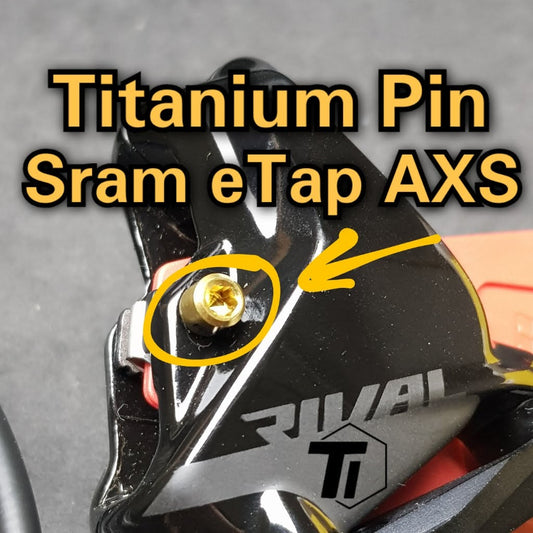 Titanium Brake Pad Pin Retainer AXS Sram eTap Hydraulic Disc Brake RED FORCE RIVAL 12s  Sram force etap Titanium Screw
