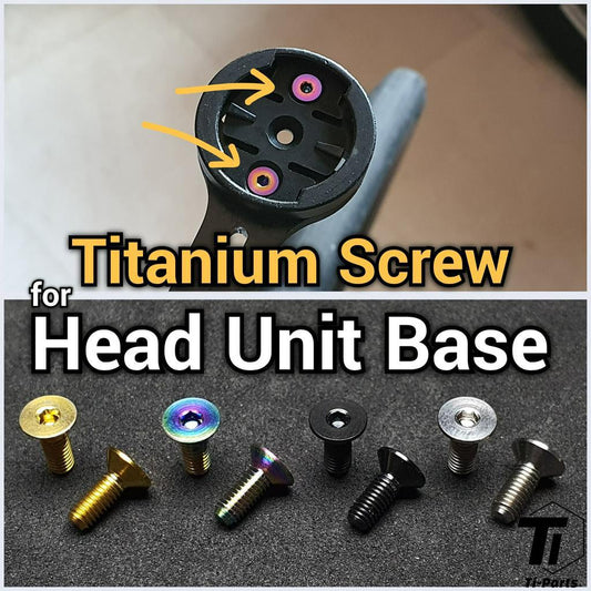 Titanium Screw for Head Unit Base | Meter Mount Base Garmin Edge Wahoo | Grade 5 Titanium Bolt Singapore