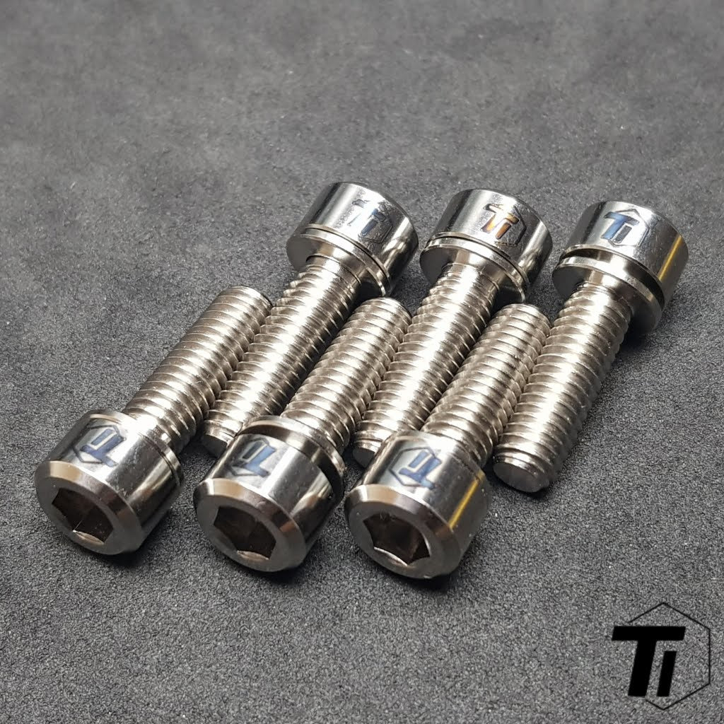 Titanový šroub pro představec Deity Copperhead | MTB 35mm 50mm titanový šroub Grade 5 Enduro Singapore Ti-díly