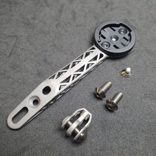 Darimo Nexum Drag Titanium 3D Print Počítačový držák | Představec na řídítka Ultralight GoPro Light Bracket pro Garmin Wahoo Supe