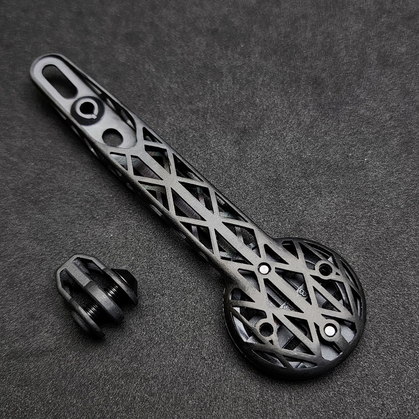 Darimo Nexum Drag Titanium 3D-Druck-Computerhalterung | Vorbau-Lenker-Ultraleichte GoPro-Lichthalterung für Garmin 1050 Wahoo