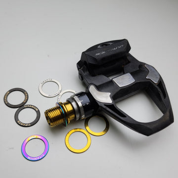 shimano pedal q factor Titanium Pedal Washer | Adjust Q-Factor