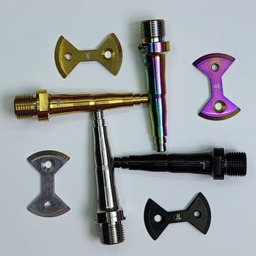 Course Perforé Argenté Titane Fourche Pinch Boulons Torx Lecteur M8 X Course Perforé Argenté Titane Fourche Pinch Boulons Torx Lecteur M8 X
