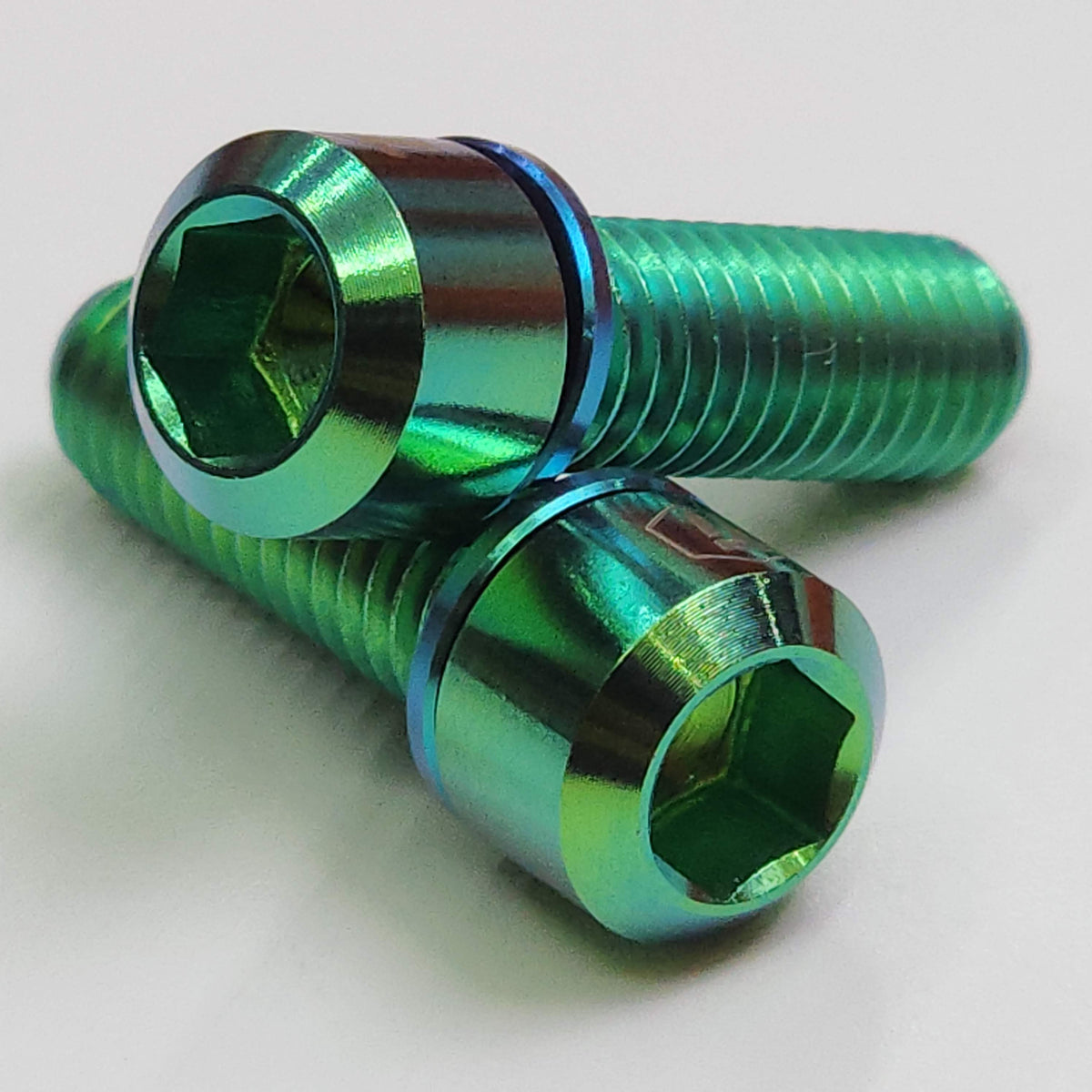 Ti-Parts titanium crank arm bolts for Shimano road and MTB cranksets