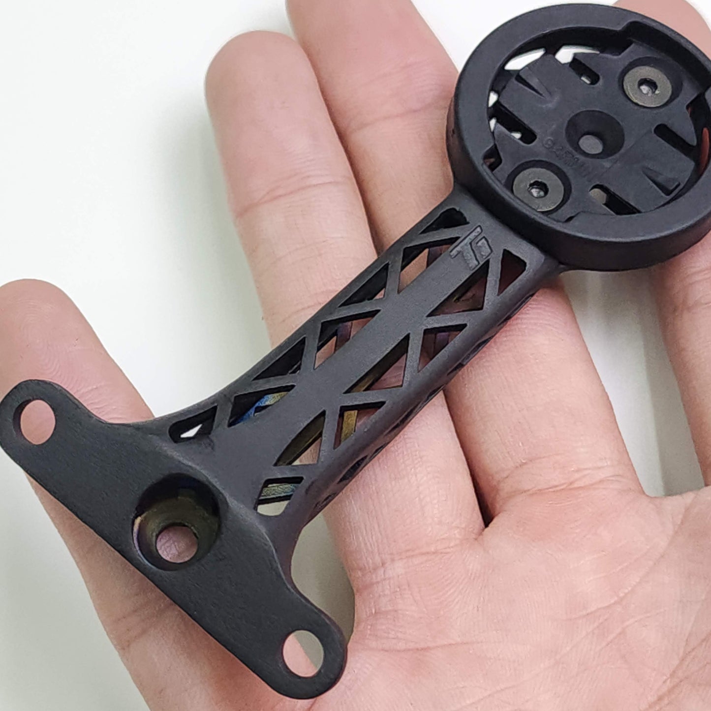 Enve SES AR / Aero Pro Integrate Titanium 3D Print Computer Mount | One Piece GoPro Light Bracket for Garmin 1050 Wahoo Ace