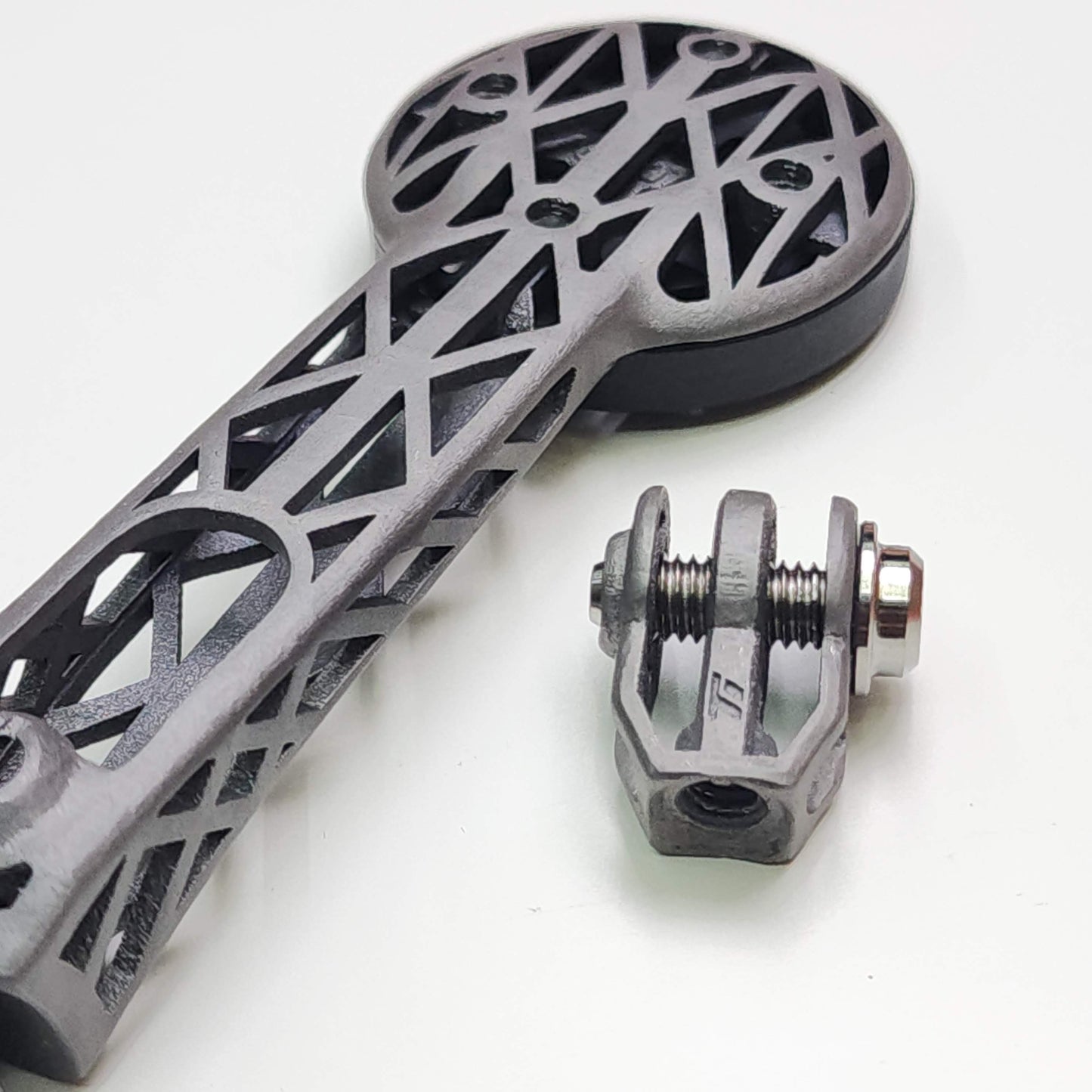 THM Tibia Stem Titanium 3D Print Computer Mount | GoPro Light Bracket til Garmin Wahoo Lightweight