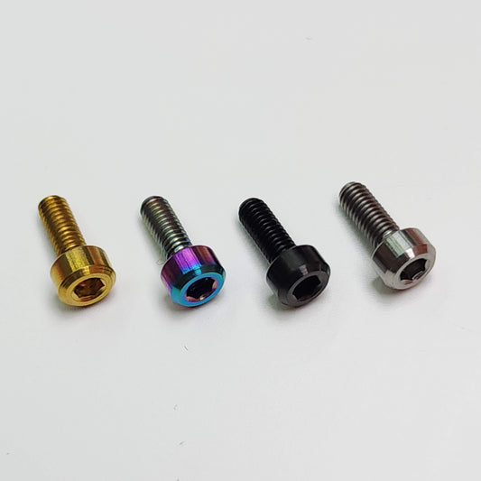 Ốc vặn nắp giảm xóc Titanium Fox FIT4 | Ốc vặn nắp trên núm điều chỉnh Grip2 phuộc 34 36 | Vít Titanium cấp 5 Singapore