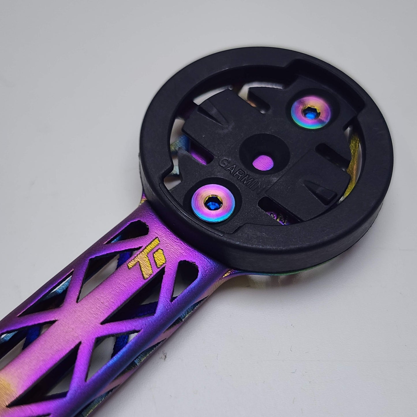 CRW Works HB01 Titanium 3D-printcomputerhouder | Garmin Wahoo | Teamserie