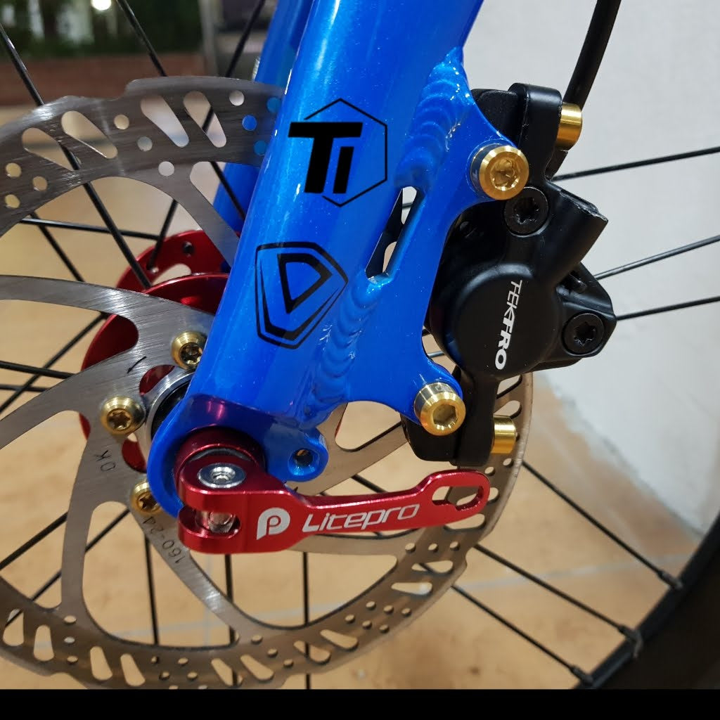 Kit de actualización de pernos de freno hidráulico Tektro de titanio - Auriga Titanium Screw Bicicleta MTB Grado 5 Singapur