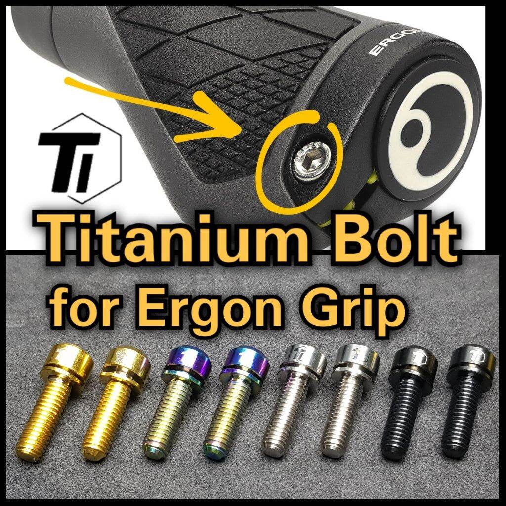Bullone in titanio per Ergon Grip GP1/ GP2/ GP3/ GS2/ GS3 GX2/ GFK, GA1 GP5/ GP4/ GS3 GX3 GX1 / GS1 / GA1 e GE1 GR2 Mag