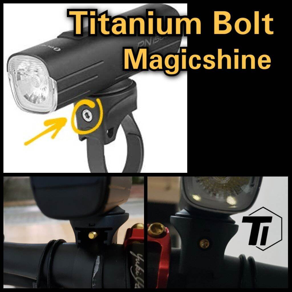 Perno de titanio para Magicshine RN1500 RN600 Tornillo de titanio Bicicleta MTB Grado 5 Singapur