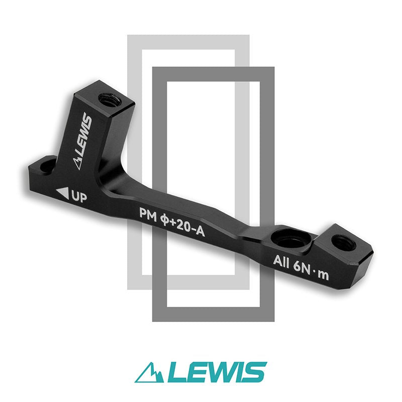 Lewis MTB 碟式煞車轉接器 |適用於 MTB eMTB 電動自行車的 160mm 至 180mm 至 203mm 至 220mm CNC 設計