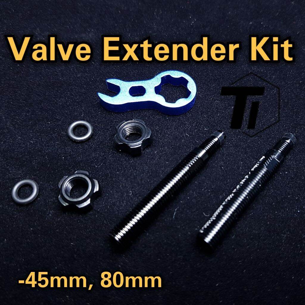 Kit d'extension de valve de chambre à air Presta pour roue haut profil