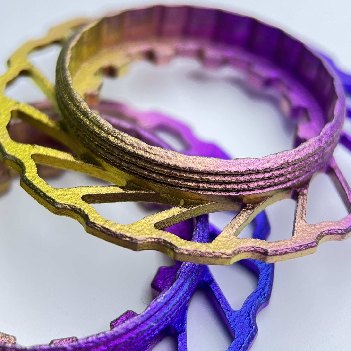 แหวนล็อกโรเตอร์ Centerlock ไททาเนียมพิมพ์ 3 มิติ | Shimano SRAM DT Swiss