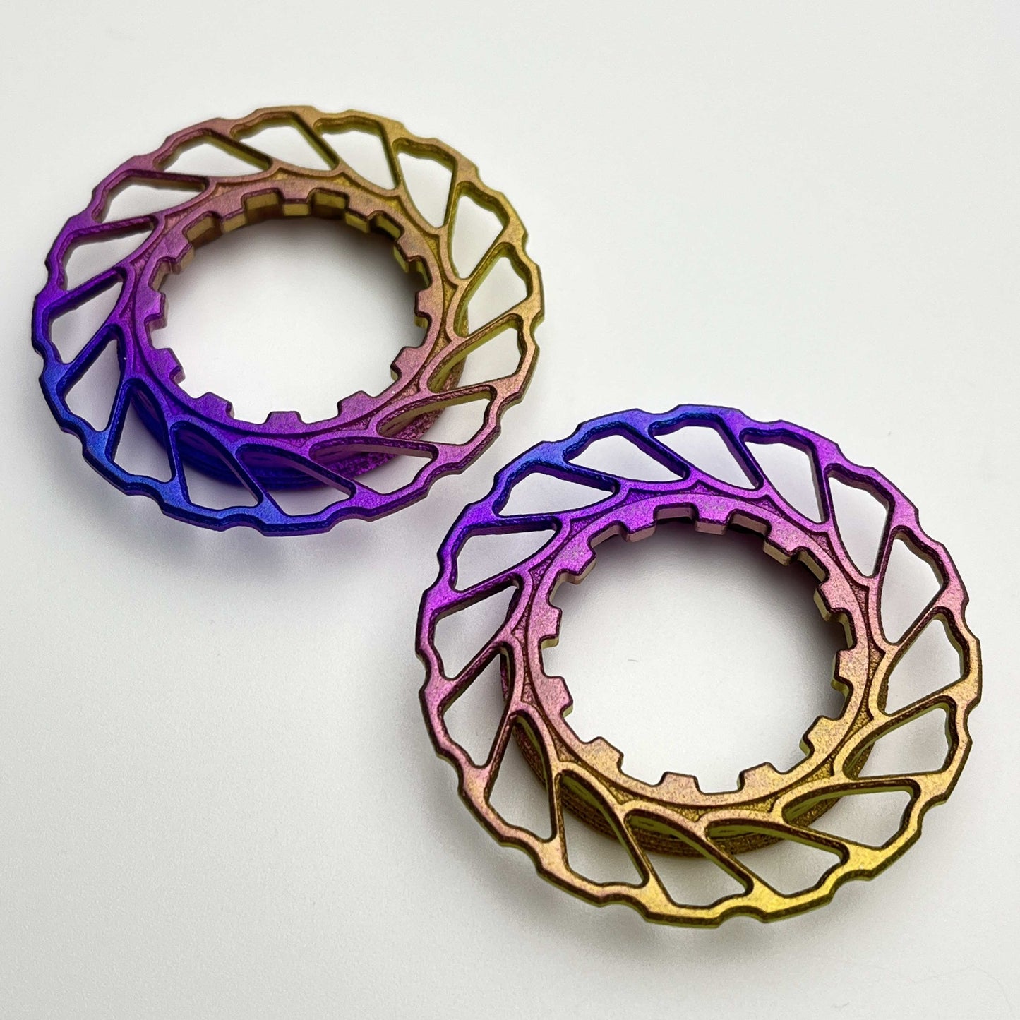 แหวนล็อกโรเตอร์ Centerlock ไททาเนียมพิมพ์ 3 มิติ | Shimano SRAM DT Swiss