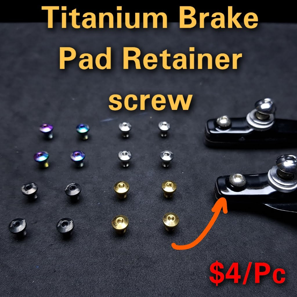 Titanium Brake Pad Retainer for Rim Brake Dura Ace Ultegra Sram Shiman ...