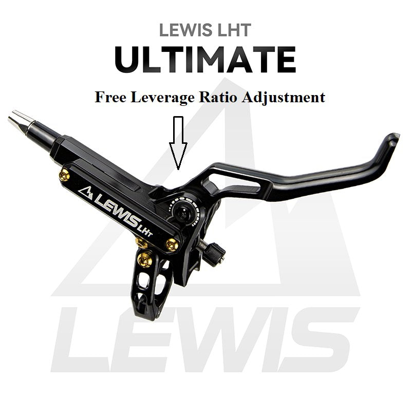 Lewis LHT Ultimate Quad 4 Piston Brake สำหรับ Enduro และ Downhill | โบลท์สกรูไทเทเนียมลูกสูบ Axial Cyclinder | จัดส่งฟรีทั่วโลก
