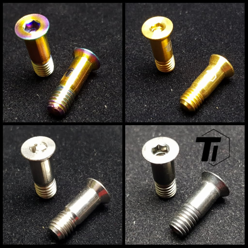 Ti-Parts Titanium Jockey hjulbult | Shimano SRAM 14,2 mm 15,4 mm remskiva hjul Road Bike MTB M9200 M8100