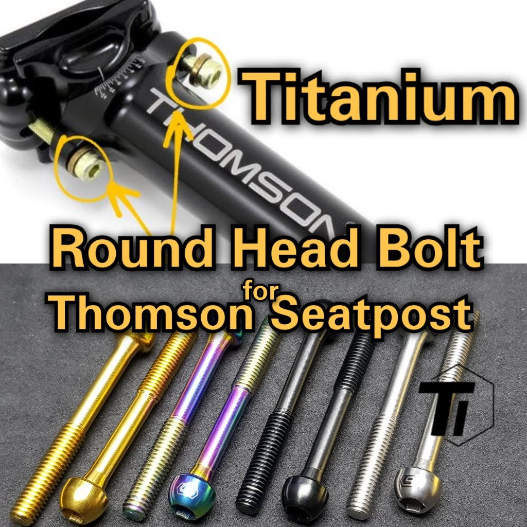 Titanium Thomson Sattelstützenschraube | Dropper Post External Black Covert Masterpiece C Elite | Titaniumschraube Güteklasse 5