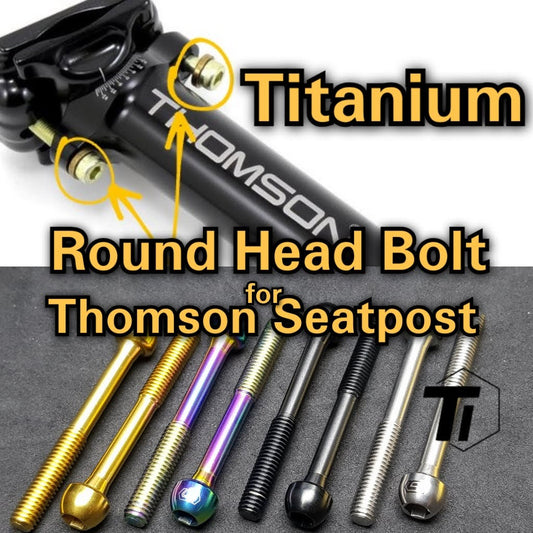 Titán Thomson nyeregcső csavar | Csepegtetőoszlop Külső fekete Covert Masterpiece C Elite | 5-ös fokozatú titán csavar