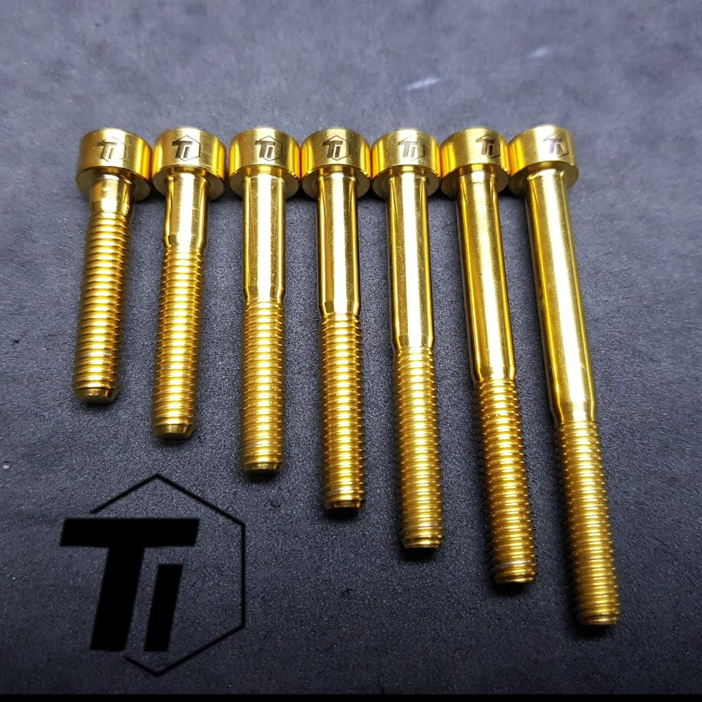 Ti-Parts Titanium M6 stangkappebolt til cykelskrue M6x16 M6x18 M6x20 M6x25 M6x30 M6x35