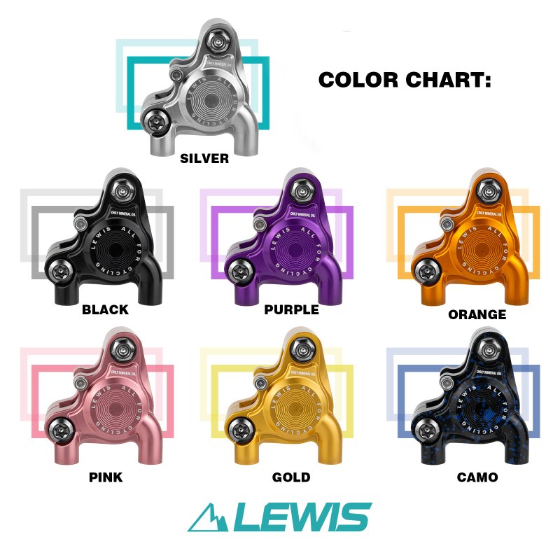 Lewis SL/SLR Flat Mount Caliper 68.5g Titanium Screw | Ultimate Lightweight Road Bike Caliper