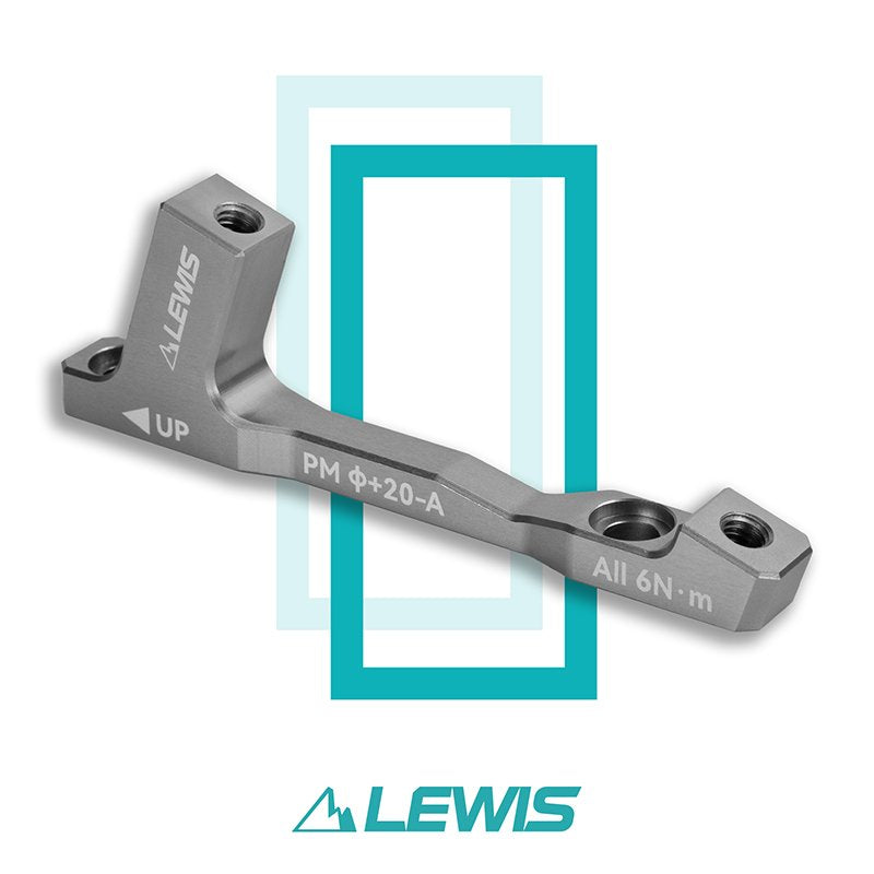 Lewis MTB 碟式煞車轉接器 |適用於 MTB eMTB 電動自行車的 160mm 至 180mm 至 203mm 至 220mm CNC 設計