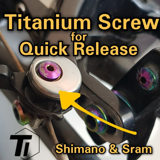 Titanium Brake Quick Release Skruv Fälg Bromsok Shimano &amp; Sram DA Ultrgra 105 9000 9010 6800 6810 5800 9000