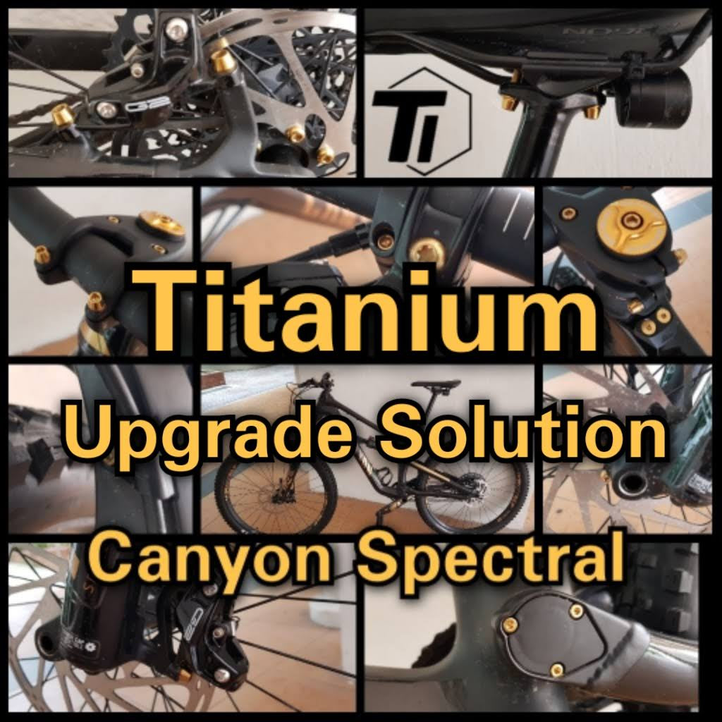 Solução de atualização de titânio Ti-Parts Canyon Spectral LTD Sram G2 Sram Eagle GX AXS | Parafuso de titânio grau 5 MTB Singapura