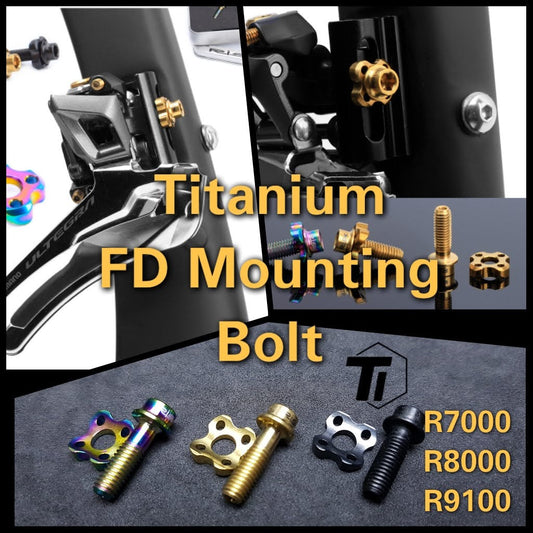 Titanium Front Derailleur Mounting Bolt Braze on Shimano 105 Ultegra 9270 R7000 R8000 R9100 6800 5800 9000 9070