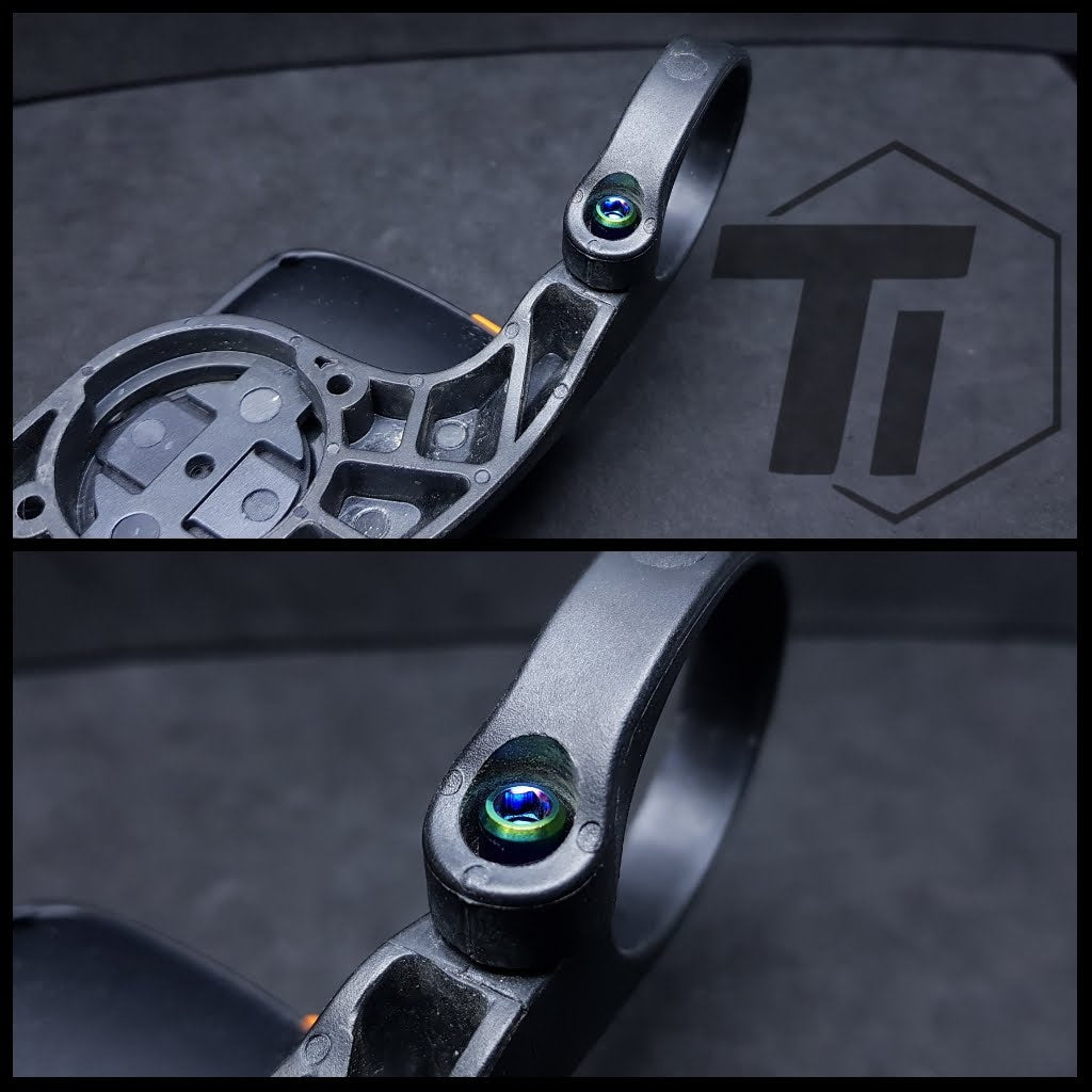Titanový šroub pro montážní svorku Garmin | Venkovní držák na kolo Pro Edge 530 830 1030 1040 Wahoo SRAM K-Edge SRM Cat Eye