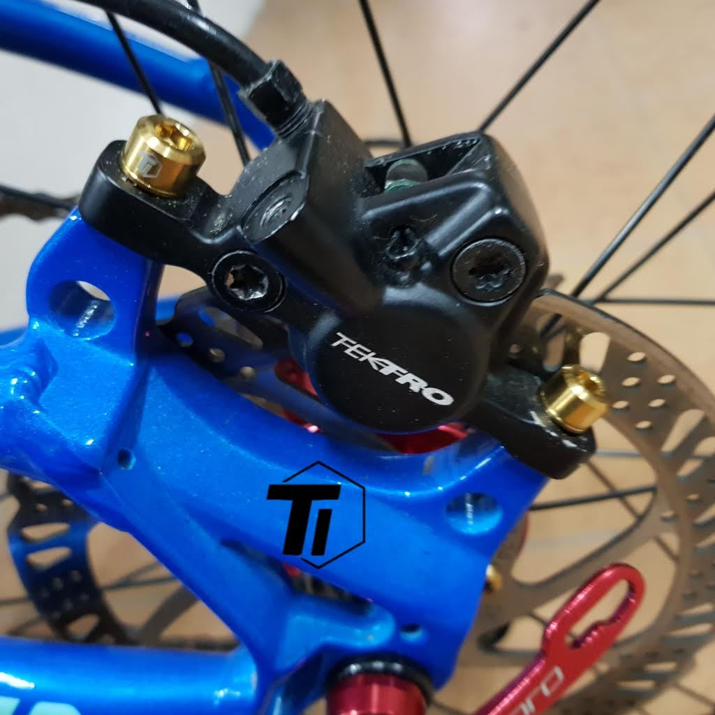 Titaniumium Tektro Hydraulic Brake Bolt Upgrade Kit – Auriga Titaniumium Screw Bicycle MTB Grade 5 Singapur