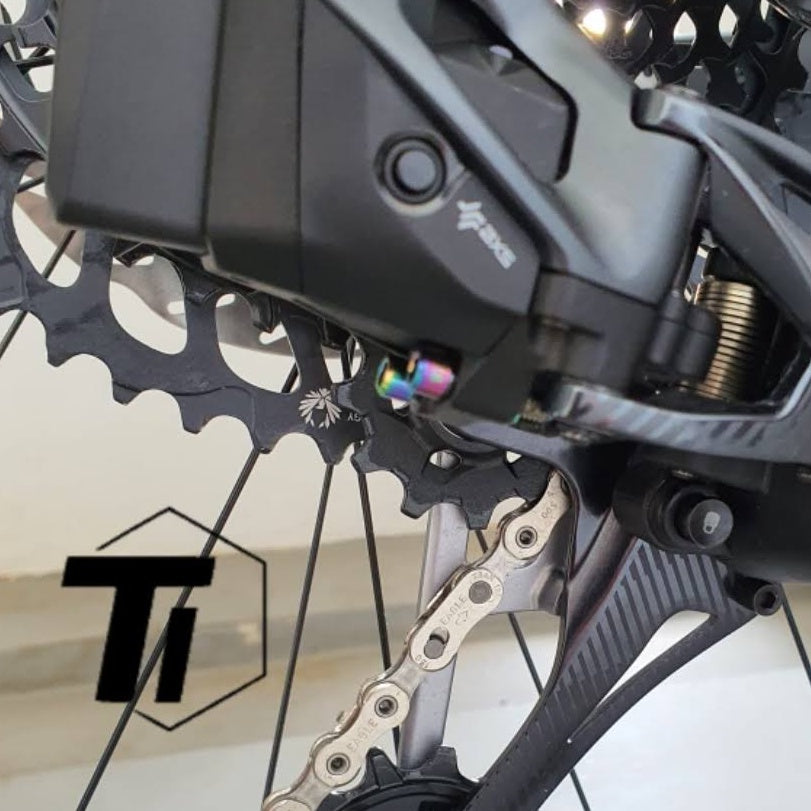 Ti-Parts Perno de titanio para desviador Tornillo de límite B de ajuste alto y bajo | Shimano SRAM M9120 M8120 M8100 M8000 M7100 XT SLX