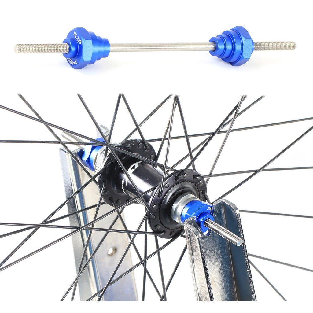 Gennemgående akseladapter til hjulstativ | 12 mm 15 mm 20 mm professionel hjulbygger cykelcykel DIY MTB skivebremse