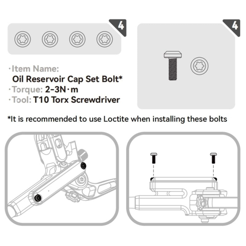 Lewis Titanium Bolt Upgrade Kit for LHP-U4 LHP-S4 LH4 Brake