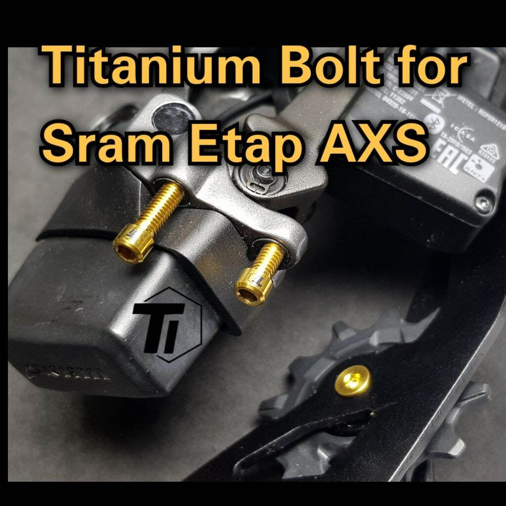 Tornillos de titanio para kit de actualización Sram RD eTap AXS Red Force Rival 12s | HRD para bicicleta de carretera Gravel bike Ti Screw